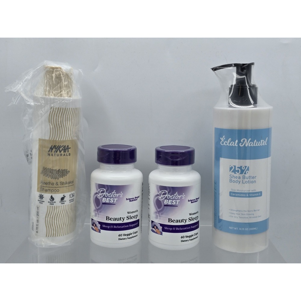 Women's Self Care Bundle - Body Lotion - Nykaa Shampoo & Beauty Sleep Pills GIFT